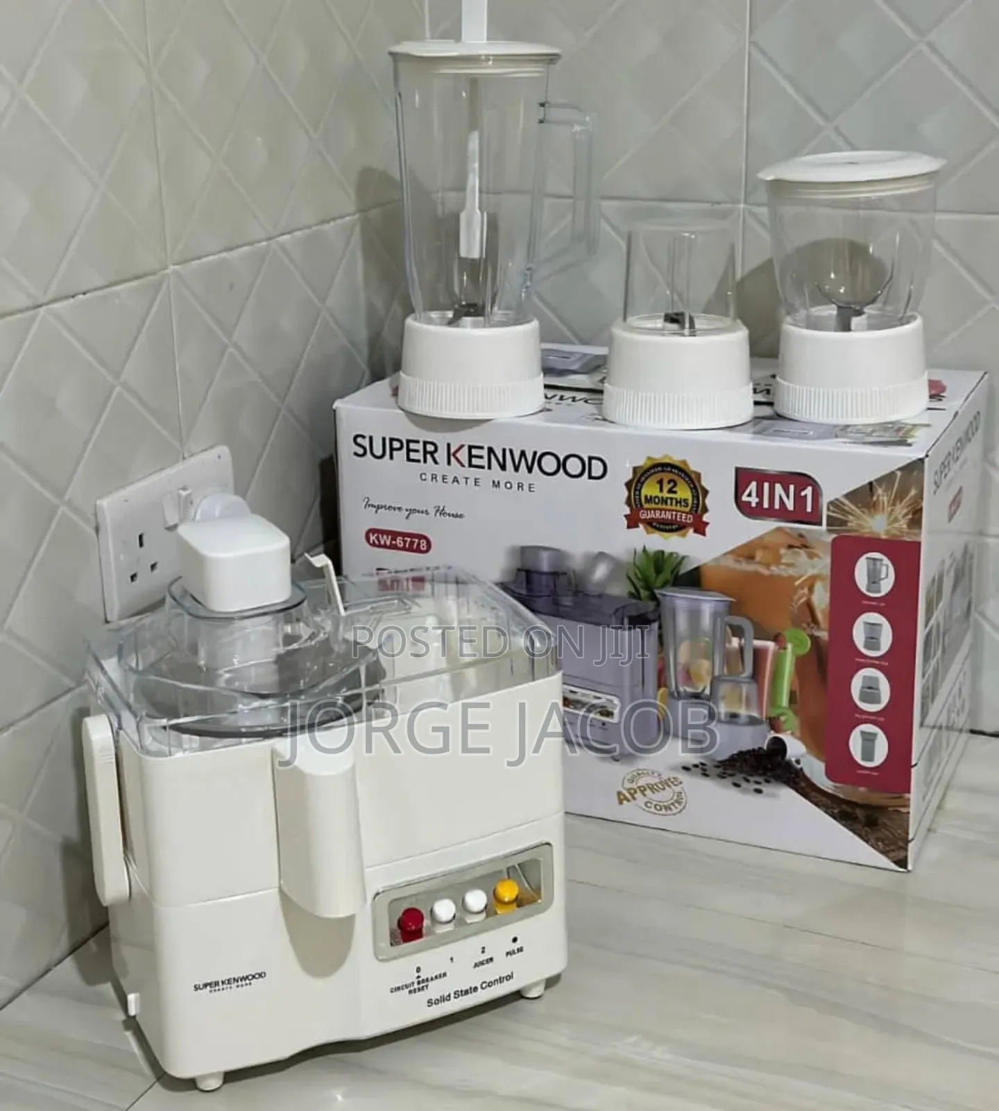 Super Kenwood 4-in-1 ,Juicer, Blender, Grinder, and Mincer.