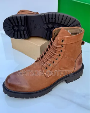 Men's Leather Boots or Shoes Za Ngozi Original and Official