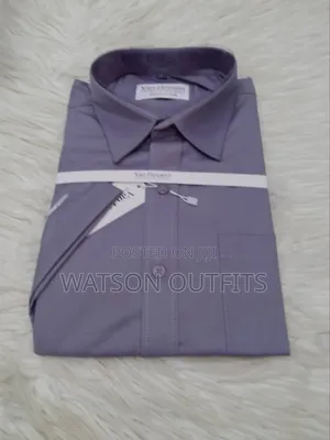 Men's Shirts or Shati Za Plain Za Short Sleeve