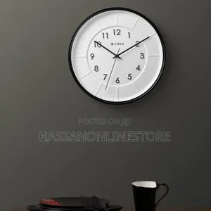 Titan Contemporary Wall Clock With Raised Numbers