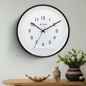 Titan Contemporary Wall Clock With Raised Numbers