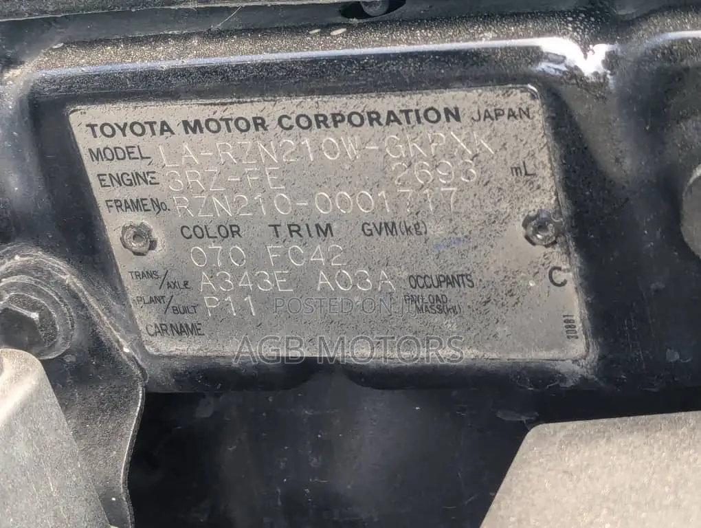 Toyota Hilux Surf 2005 Black