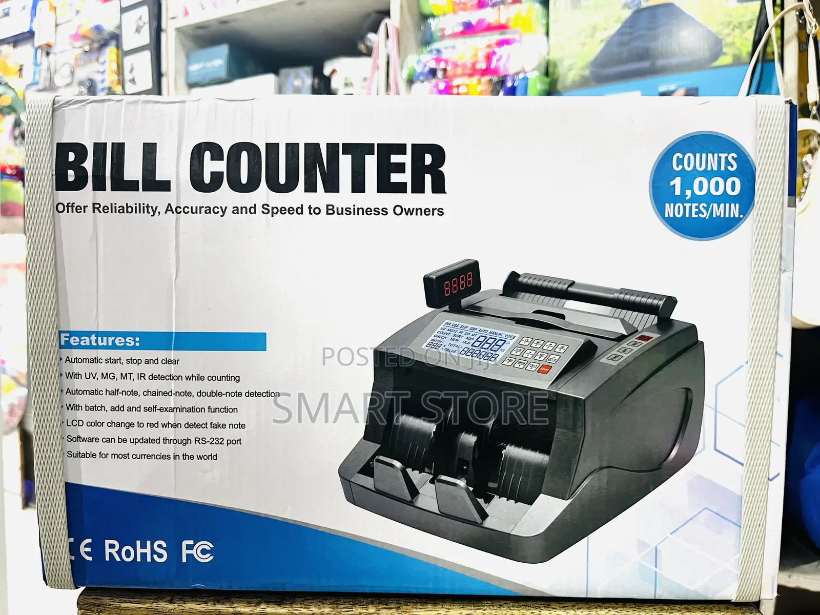 Bill Counter – Multi-Currency With Fake Note Detection