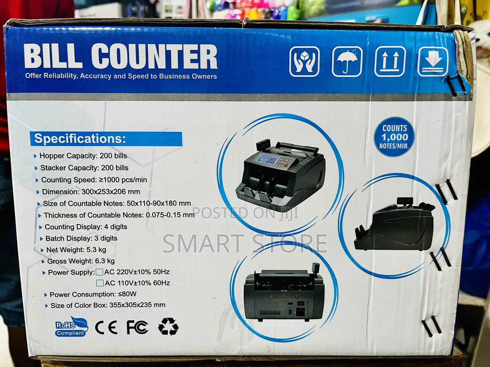 Bill Counter – Multi-Currency With Fake Note Detection