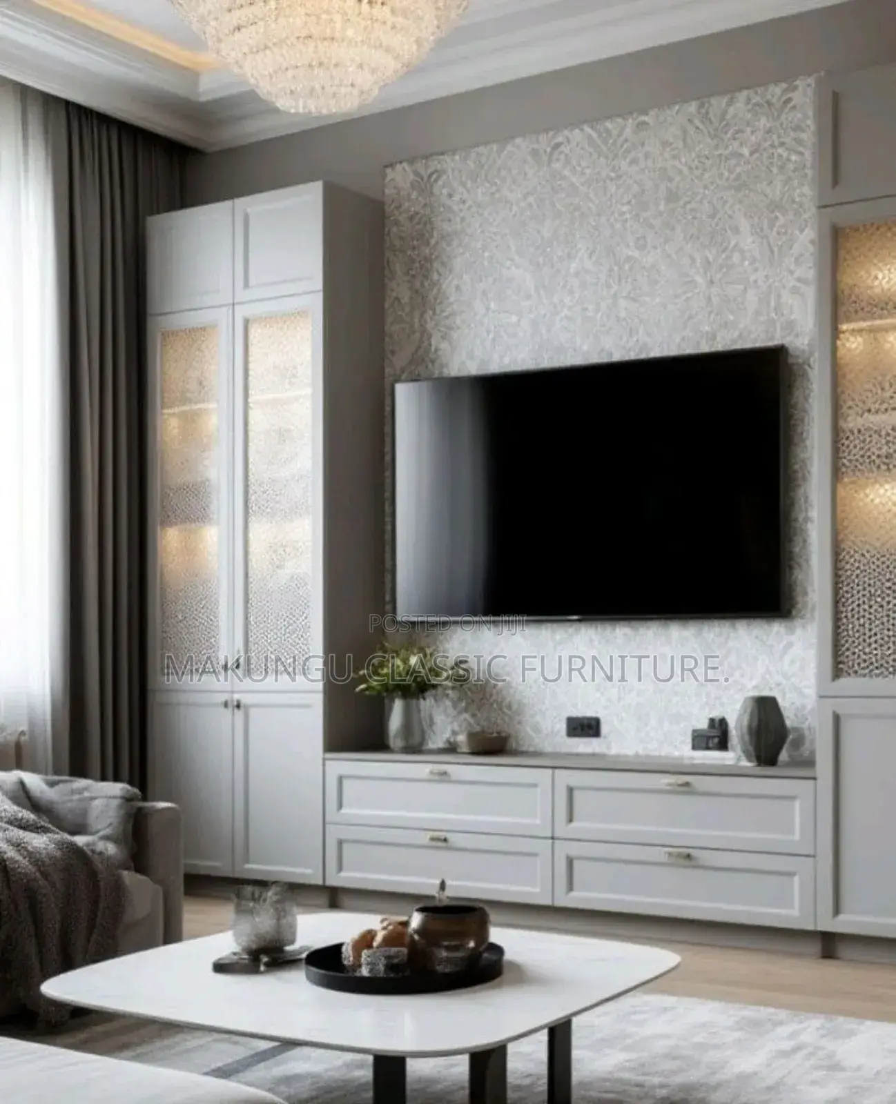 Tv Home View Unit and Wall.