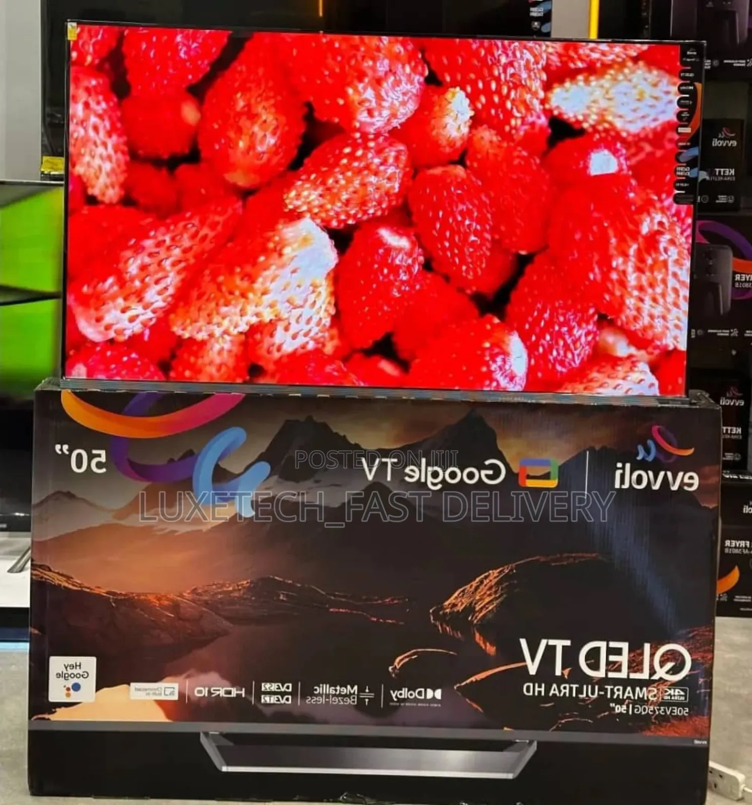 Evvoli 50-Inch Qled Google Tv