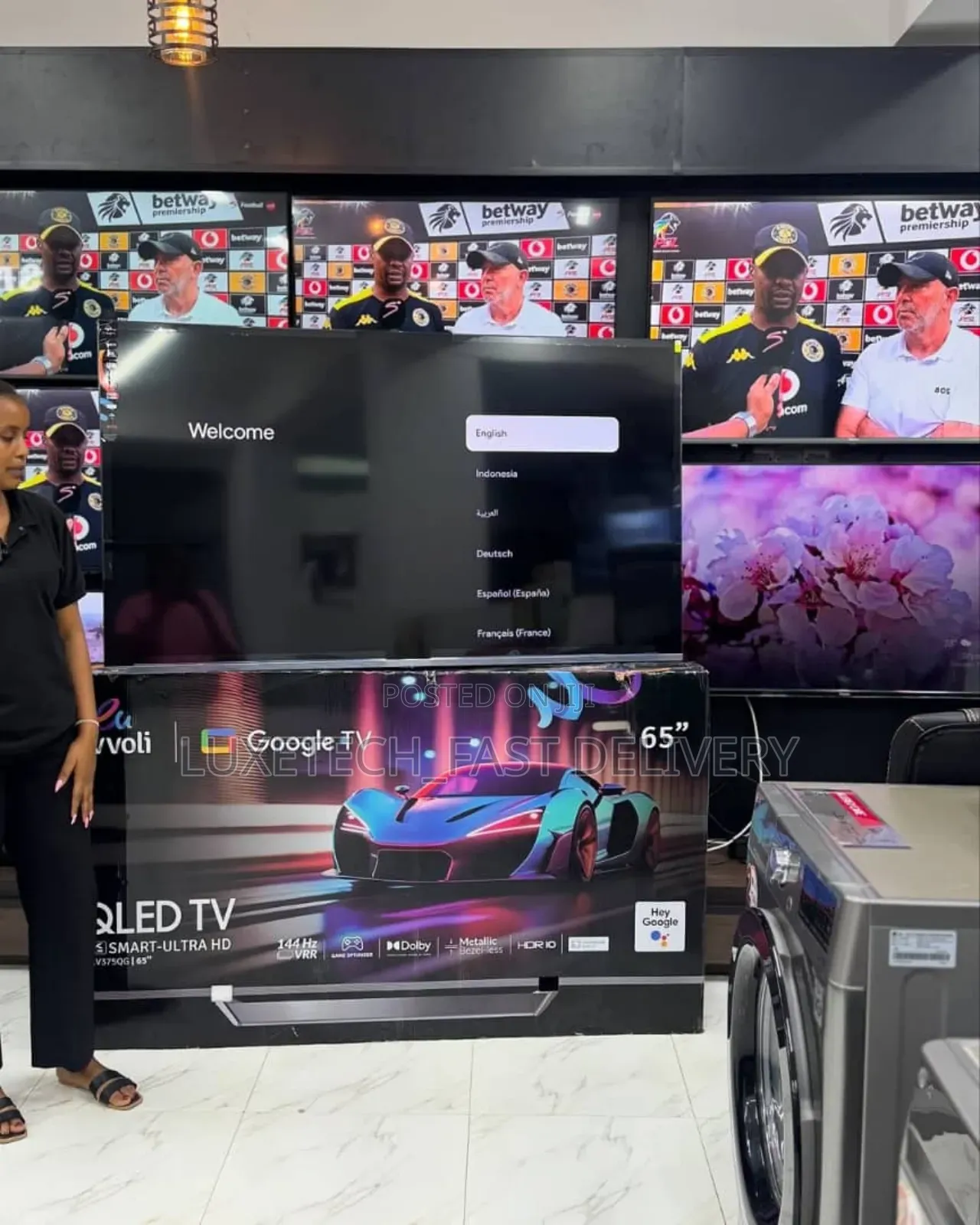 Evvoli 65 Inches Qled Uhd Smart Google Tv