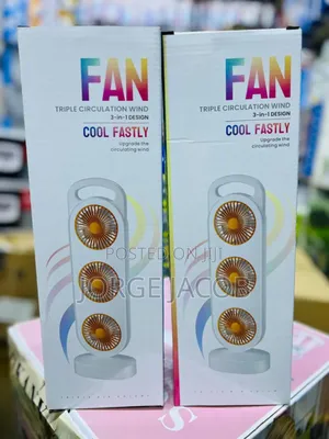 Triple Circulation Wind 3-in-1 Design" Fan