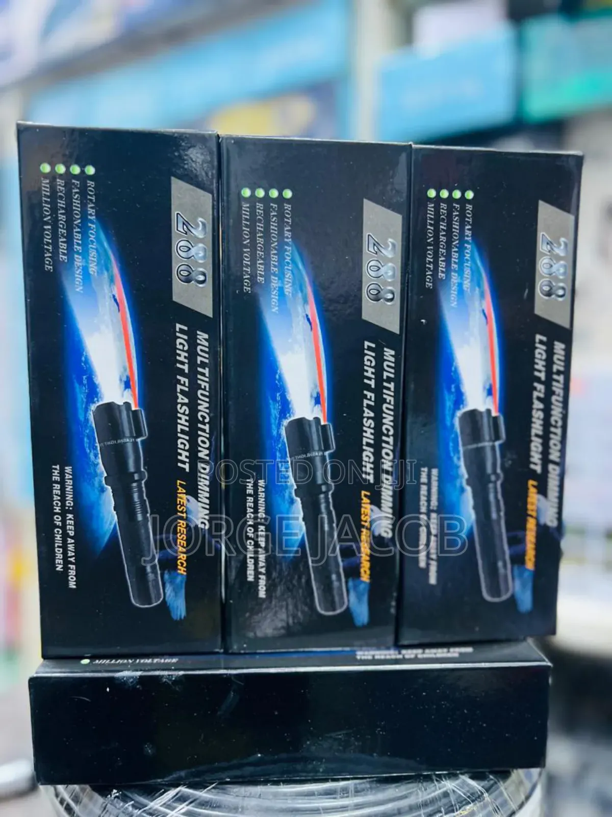 288 Multifunction Dimming Light Flashlight,