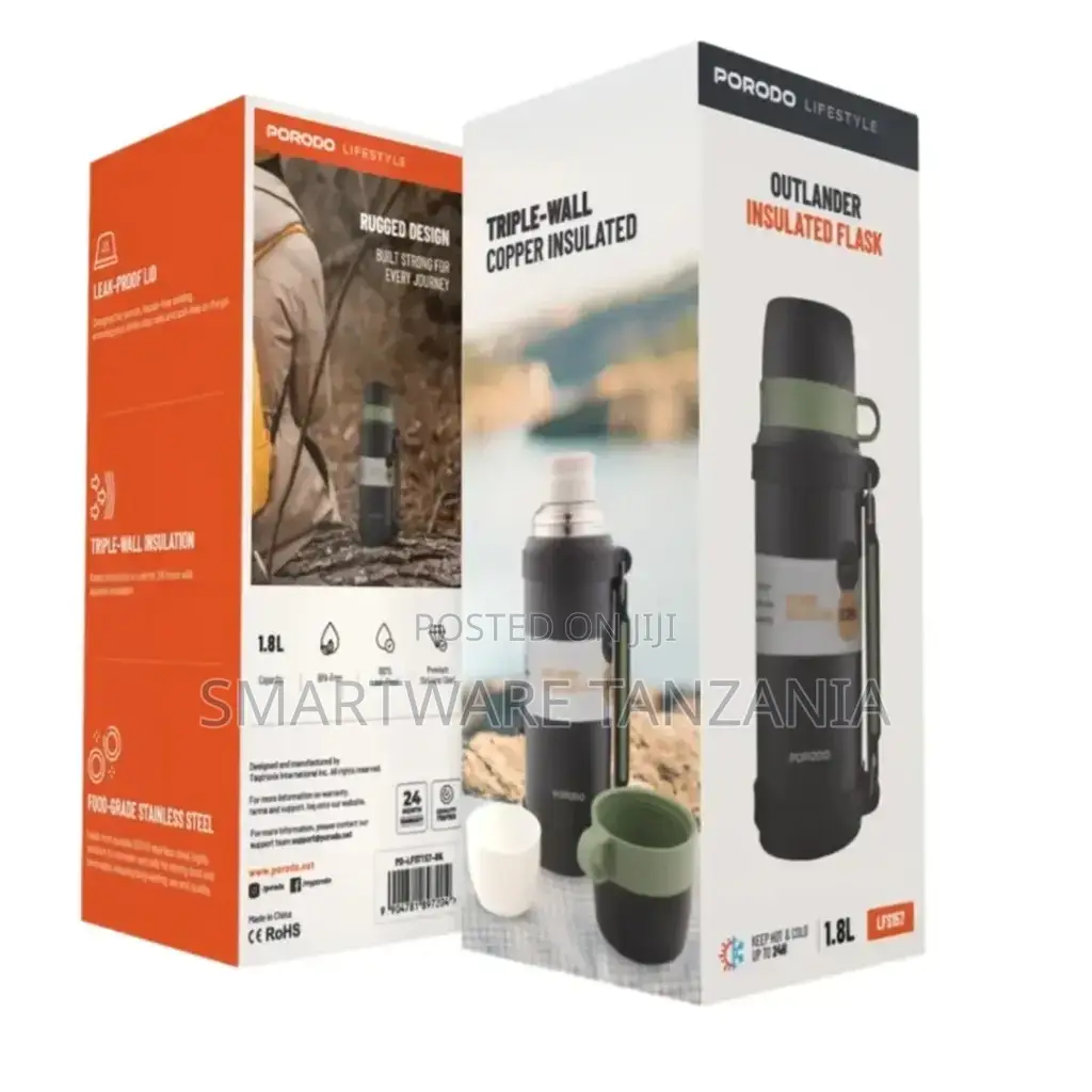 Porodo Lifestyle Insulation Flask - Black