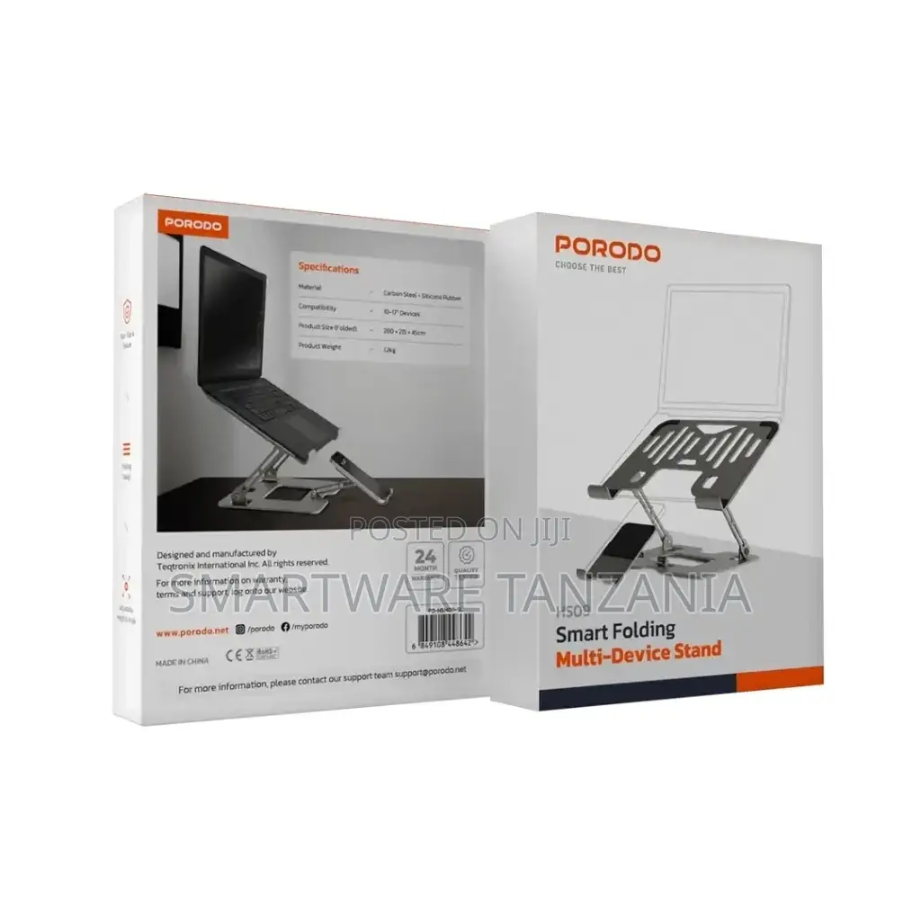Porodo Smart Folding Multi-Device Stand - Silver