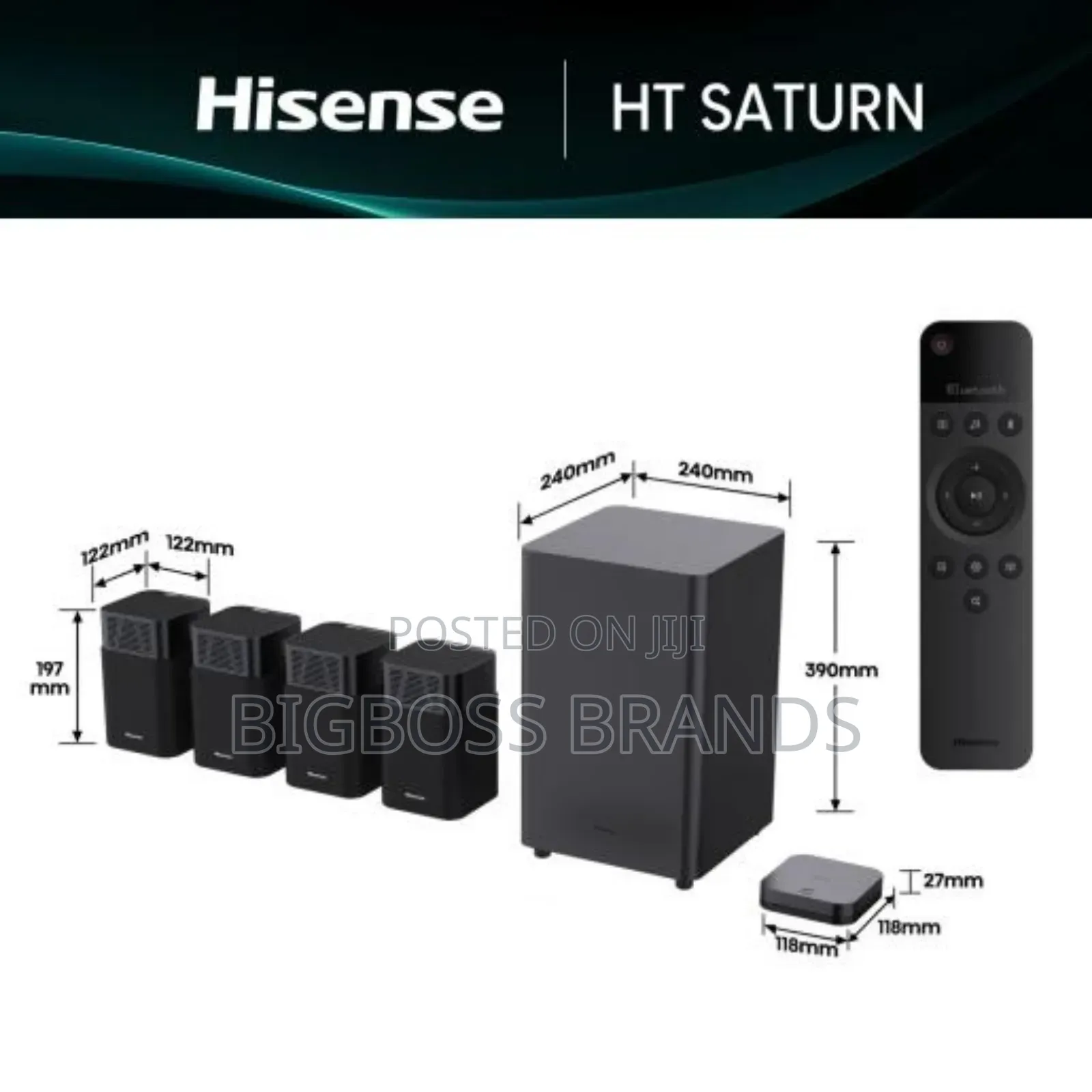 Hisense Home Theater 720w (Ht Saturn) Wireless Speakers