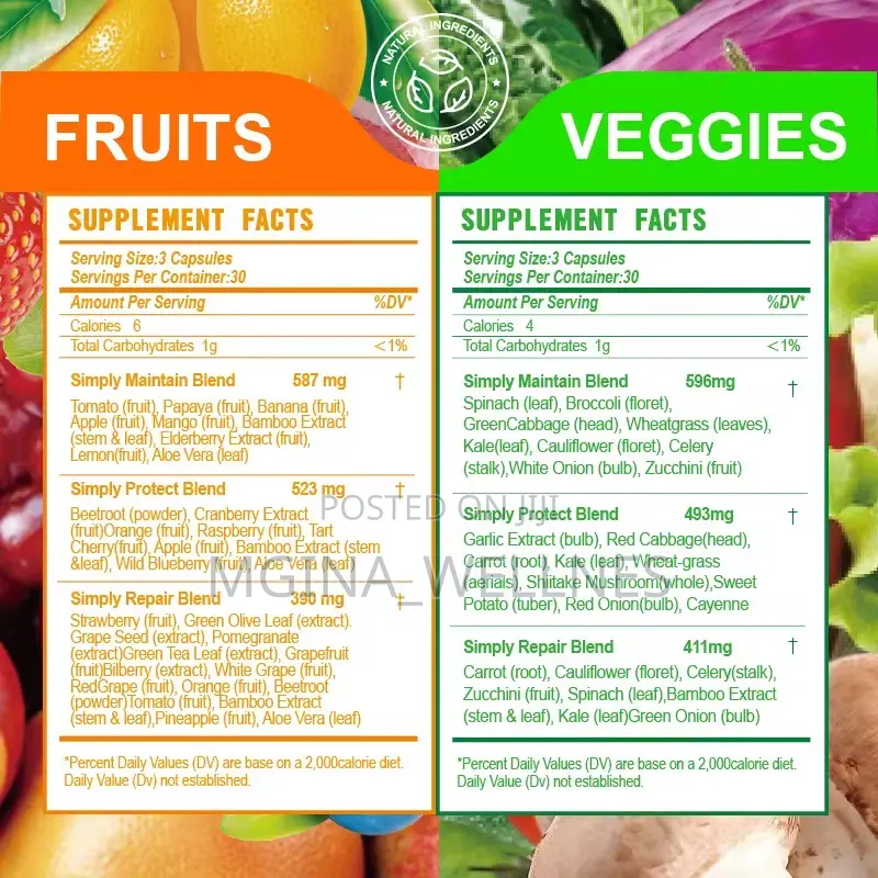 Simply Veggies and Fruits Supplement