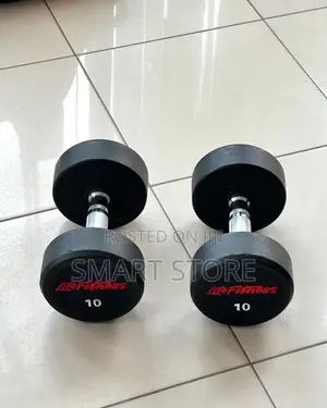 Photo - 10kg Rubber Dumbbell