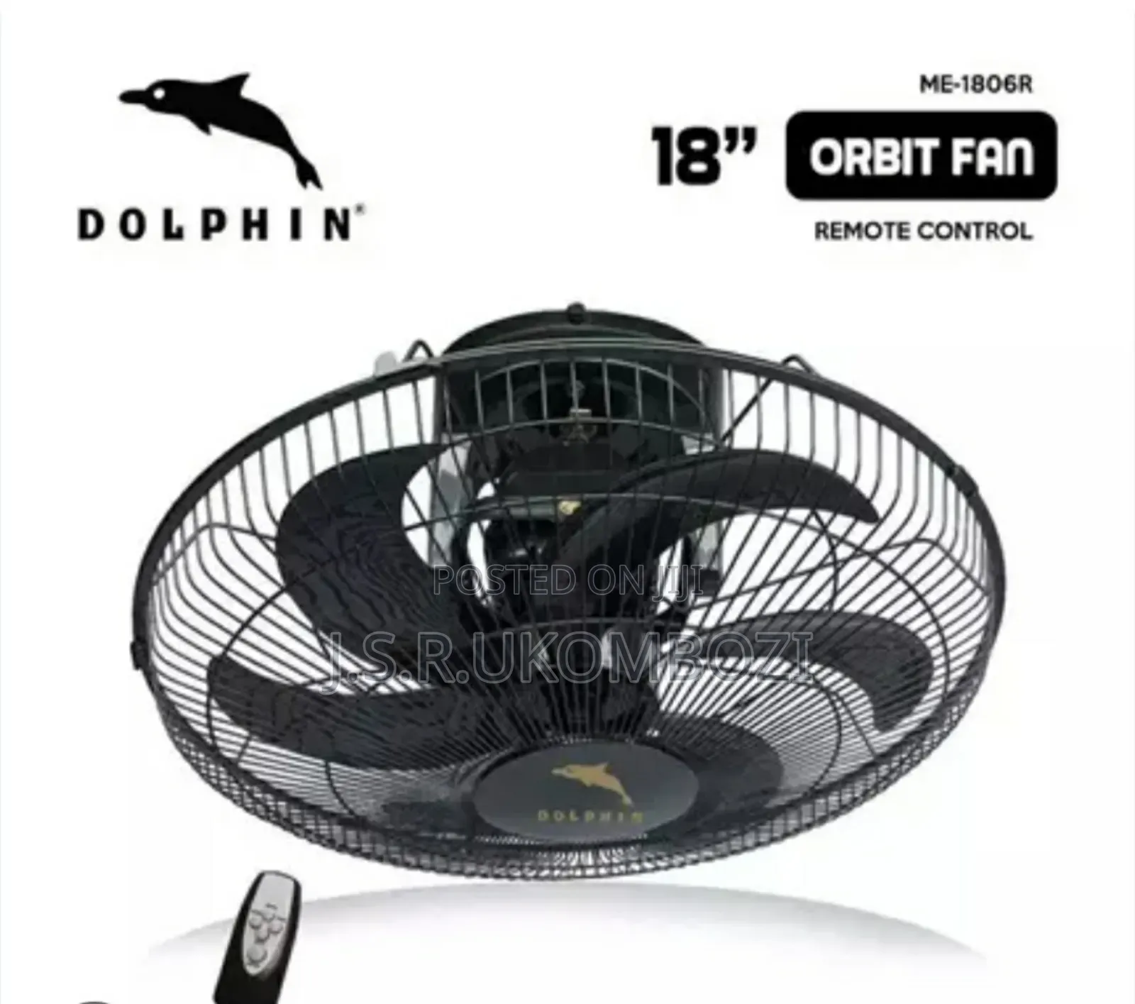 Orbit Fan With Remote Control Size 18