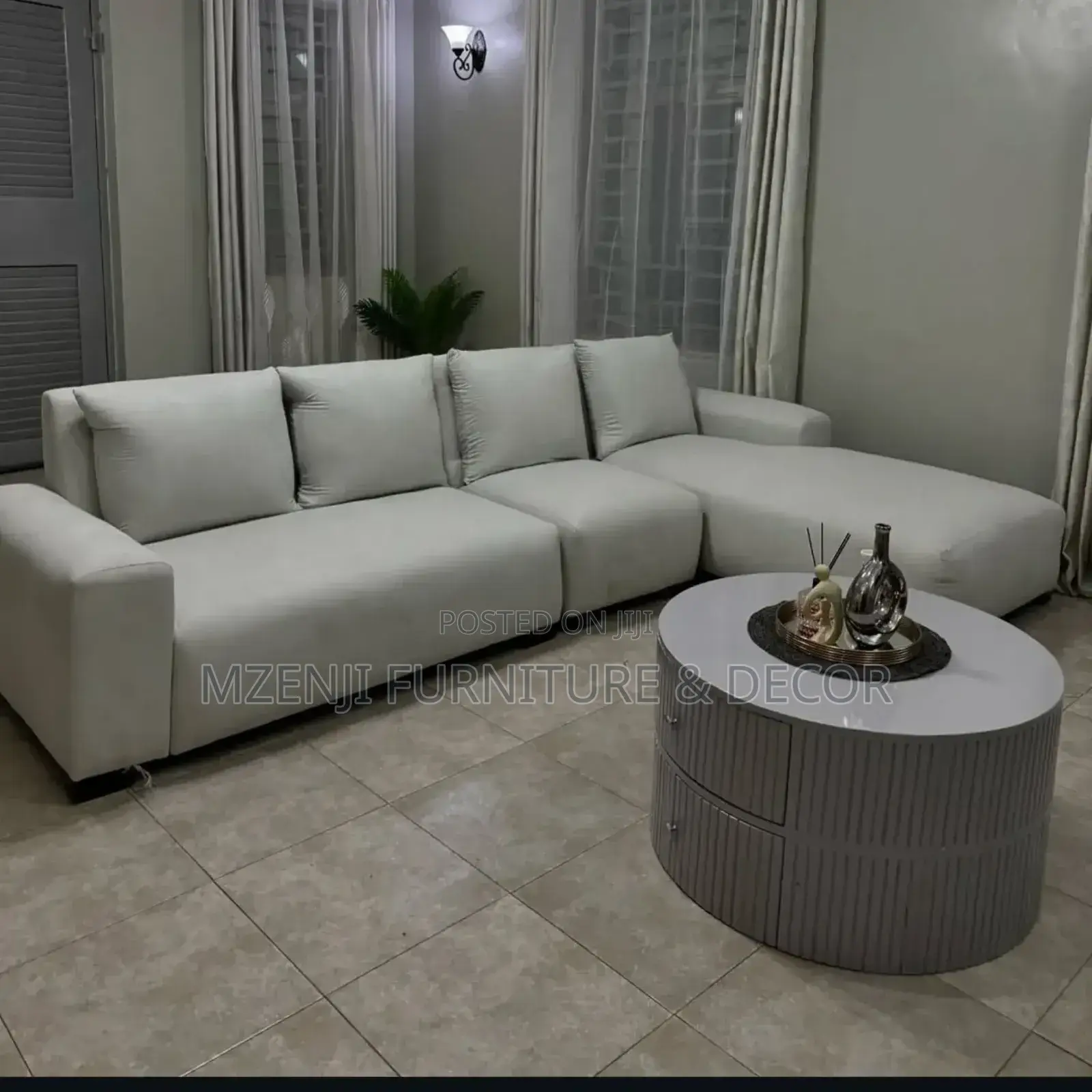 L Shaped Sofa Lather