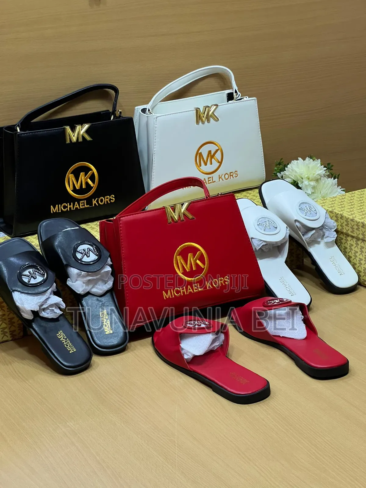 Brand Mk Full Box  Bag + Sandals