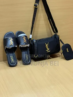 Black  Prada Bag + Sandals