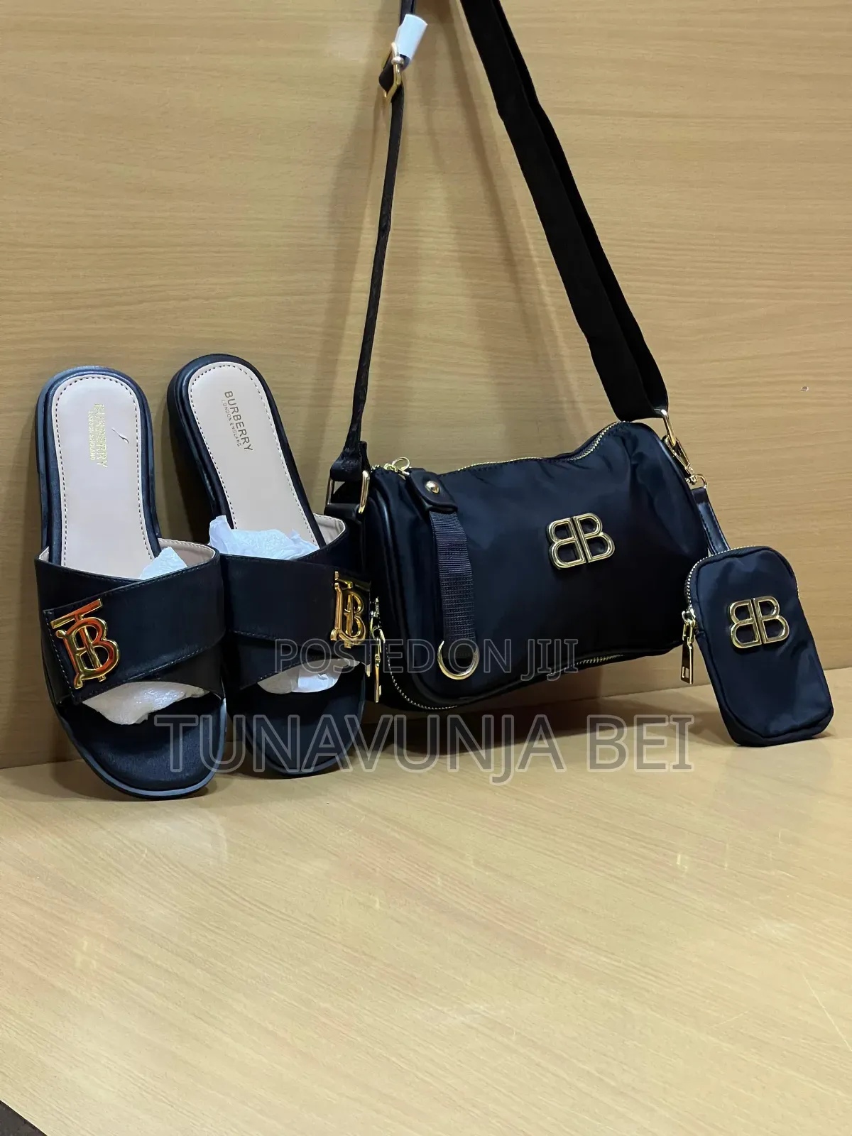 Black  Prada Bag + Sandals