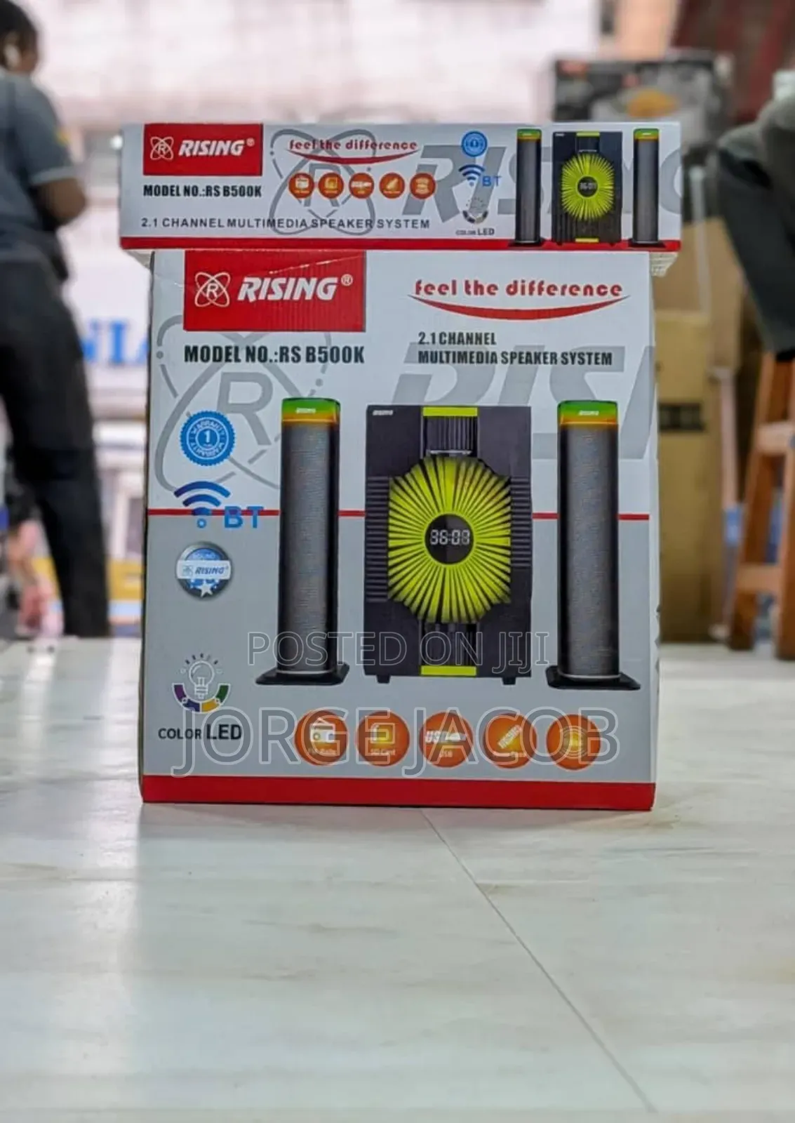 Rising Rs B500k 2.1 Channel Multimedia Speaker System