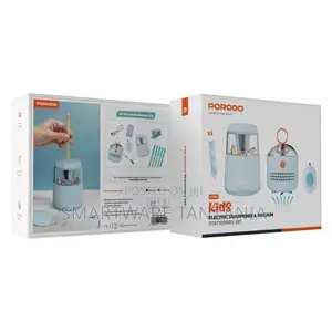 Porodo Kids Electric Sharpener Vacuum Stationary Set