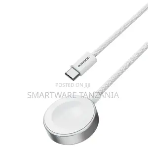 Porodo One Touch Charger Magnetic Watch Charger - White