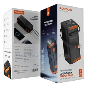 Porodo Power Boost 50000mah Power Bank Pd 20w - Black