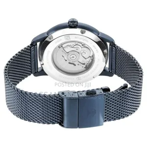 Titan Skeletal Automatic Blue Dial Blue Watch for Men