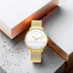 Titan Edge Slim Stainless Steel White Dial Analog Watch