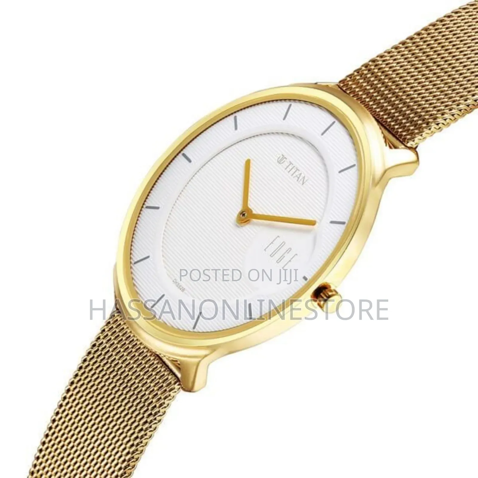 Titan Edge Slim Stainless Steel White Dial Analog Watch