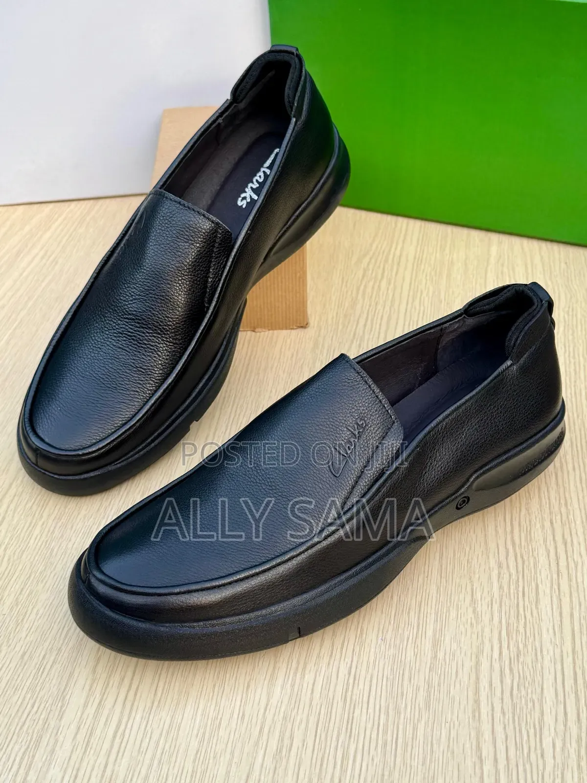 Men's Loafers Clark's Full Black Material Leather