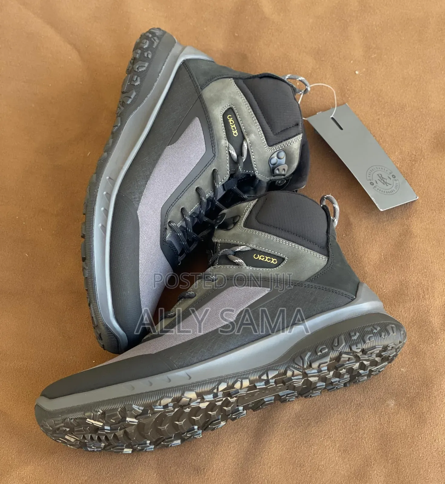 Men's Boots Ecco Waterproof Canvas, Leather Rubber