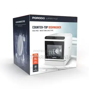 Porodo Lifestyle Counter-Top Dishwasher - White