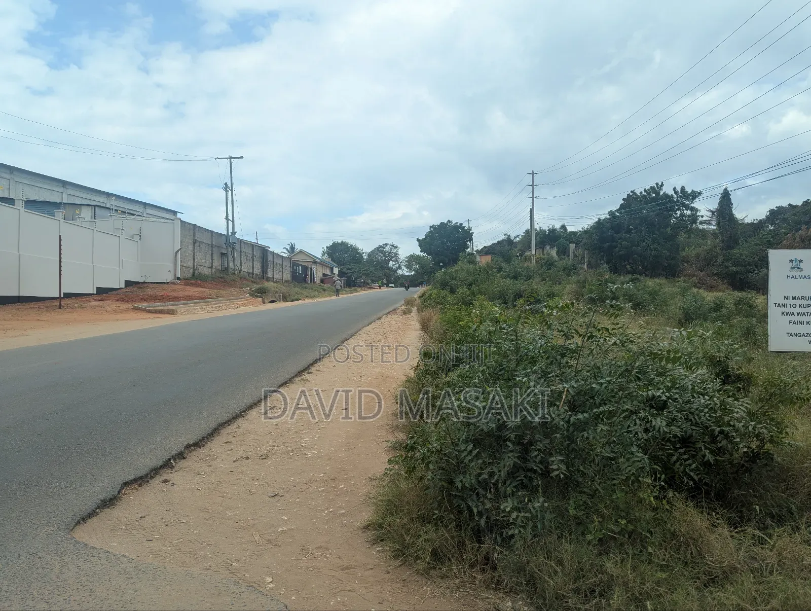 2 Acre Plot for Long Term Rent in Salasala Tegeta Iptl Road
