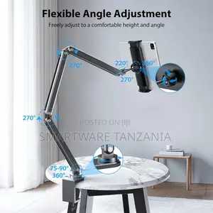 Tablet Stand, Aluminum Alloy Foldable Tablet Arm Mount