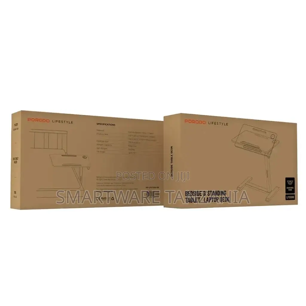 Porodo Lifestyle Bedside Standing Tablet | Laptop Desk