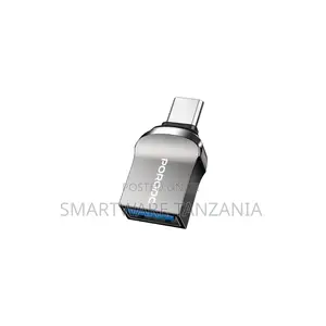 Porodo Usb-C Otg Adapter - Zinc Alloy - Black, Type C
