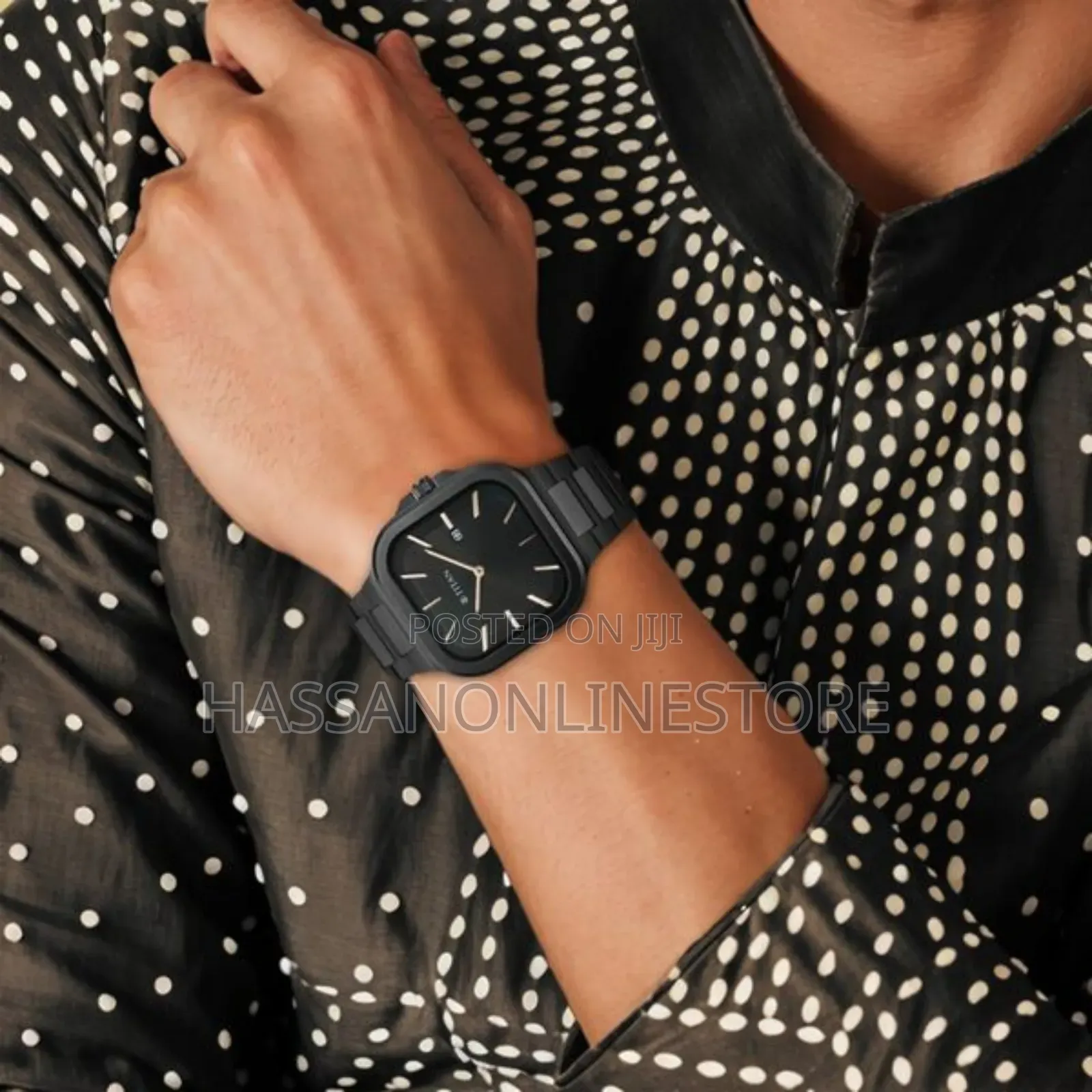 Titan Classique Slim Square Quartz Analog With Date Black