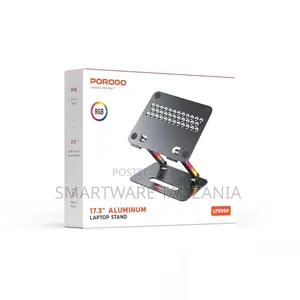 Porodo 17.3" Aluminum Laptop Stand - Gray