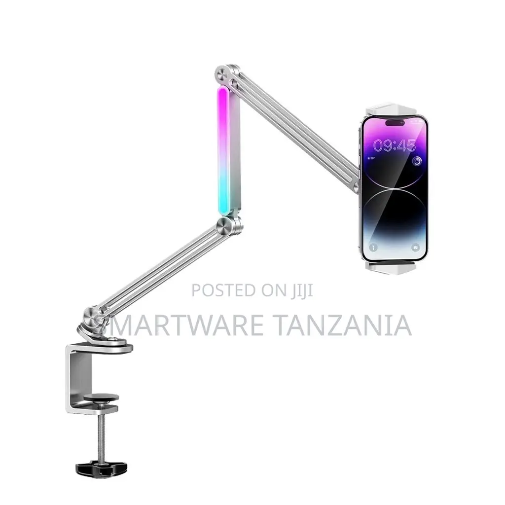 Porodo Multi-Joint Aluminum Desk Mount - Grey