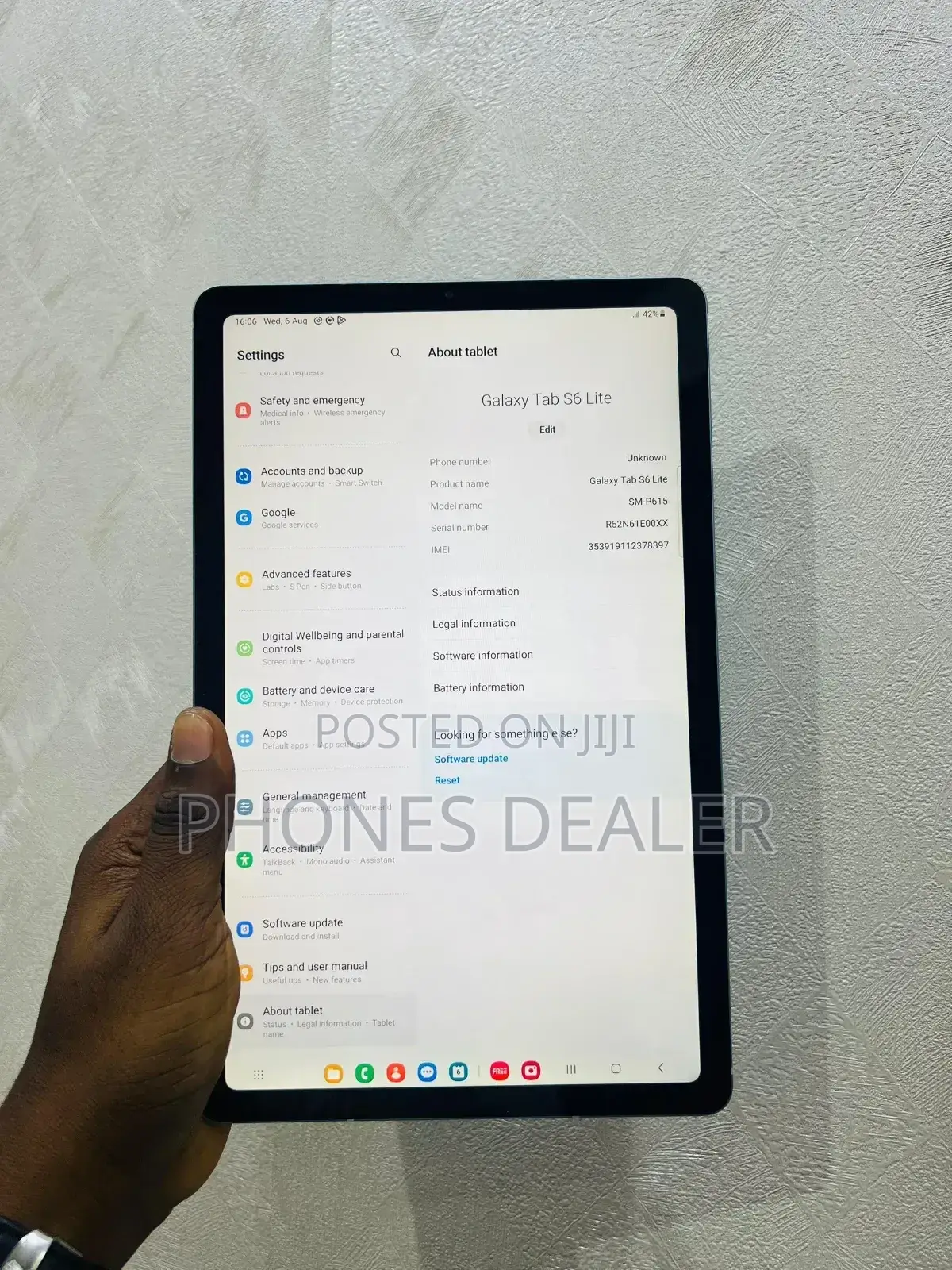 Samsung Galaxy Tab S6 5G 64 GB Black