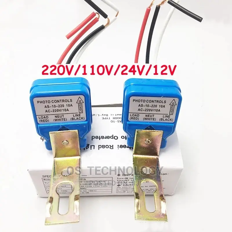 AUTO PHOTOSWITCH SENSOR.Mchana OFF Na Usiku ON Yenyewe Auto.