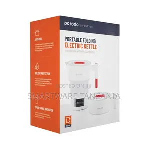 Porodo Lifestyle Portable Folding Electric Kettle - White