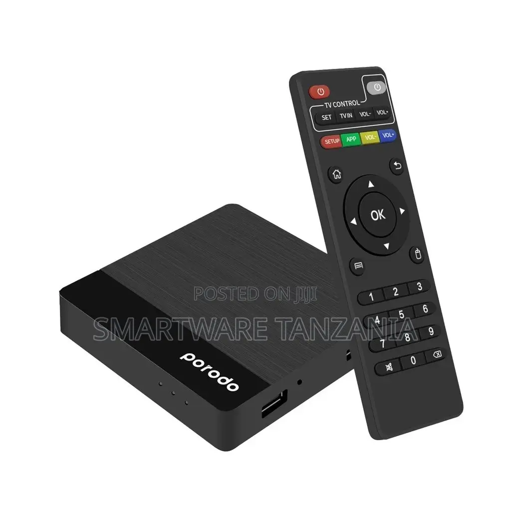 Porodo Android Tv Box Video Streaming - Black