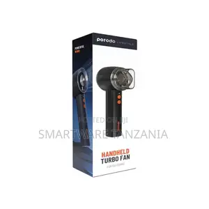 Porodo Lifestyle Handheld Turbo Fan for Outdoors - Black