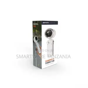 Porodo 3in1 Multifunctional 180° Foldable Handheld Turbo Fan