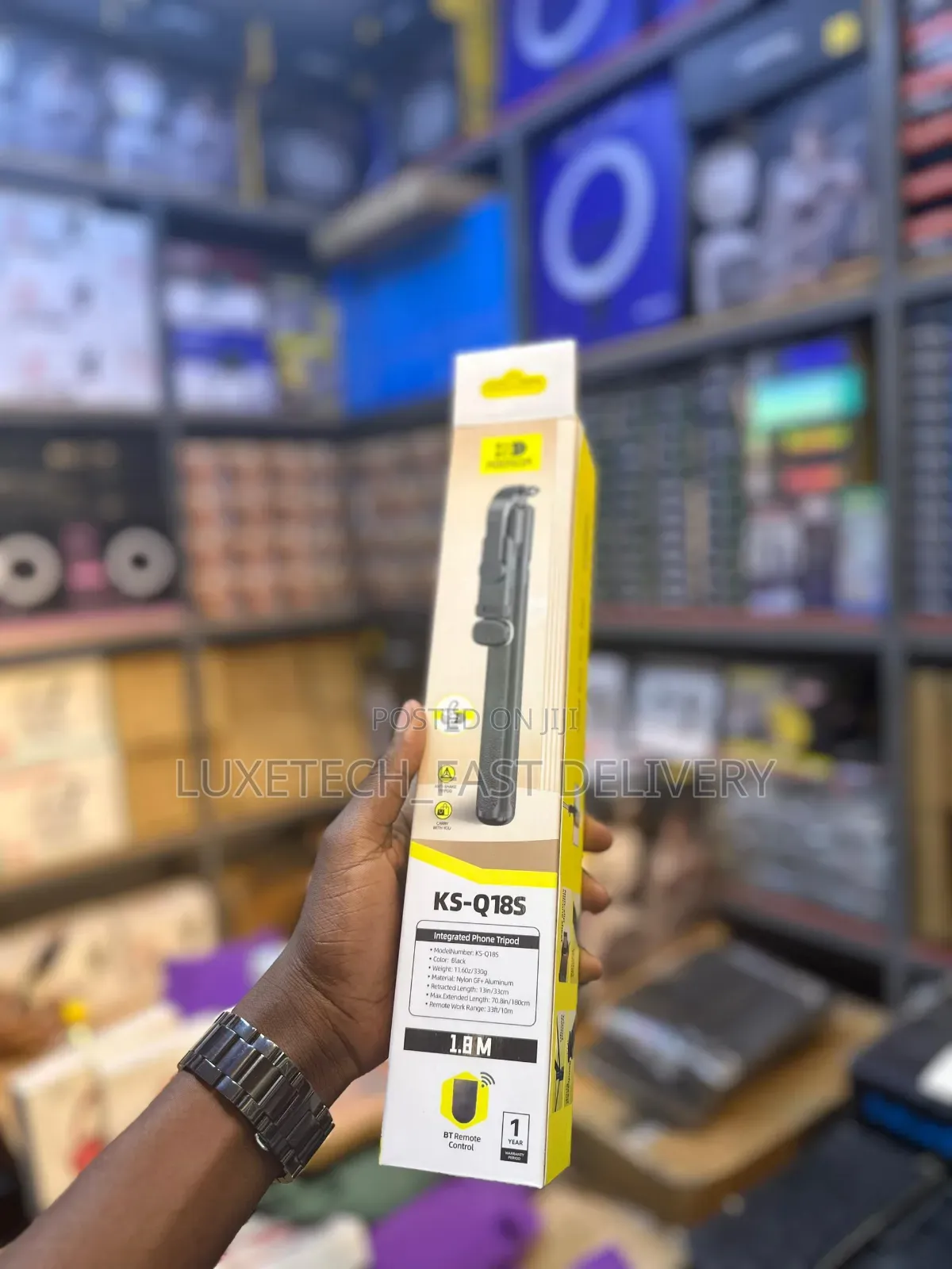 Ks-Q185 Integrated Phone Tripod and Selfie Stick