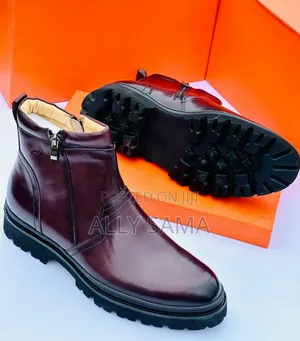 Men's Boots Travolta Clark's Coffee Material Leather
