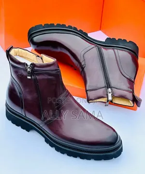 Men's Boots Travolta Clark's Coffee Material Leather