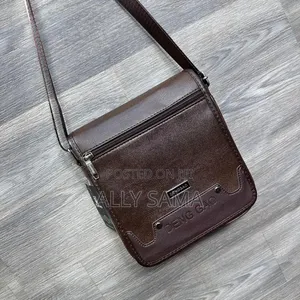 Unisex Bag Material Leather Color Brown